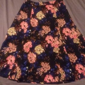 Colorful, floral skirt